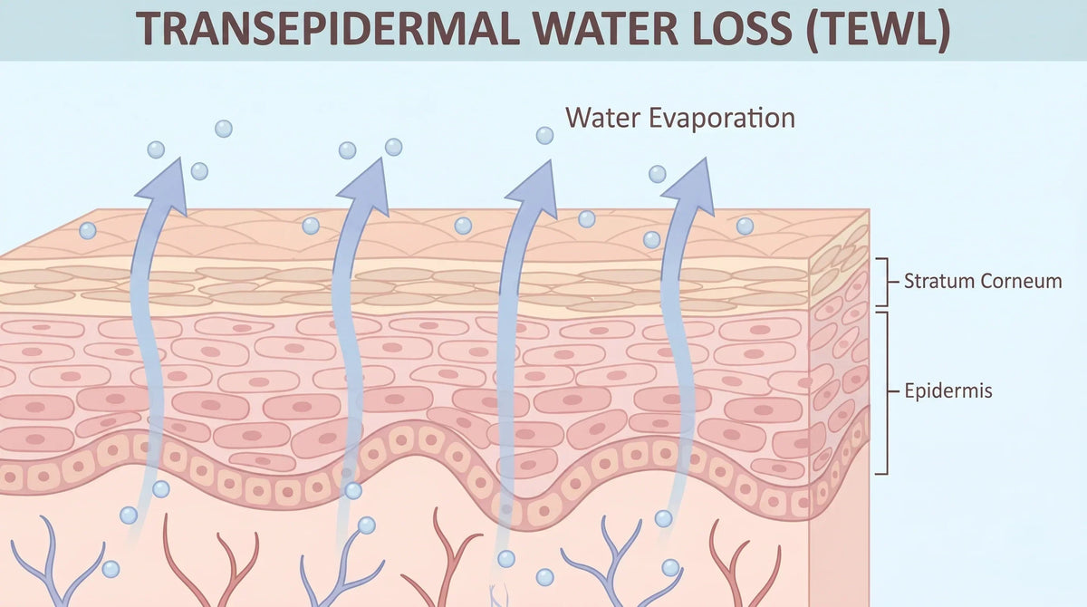 Transepidermal Water Loss (TEWL): The Hidden Mechanism Behind Dry, Eczema-Prone Skin