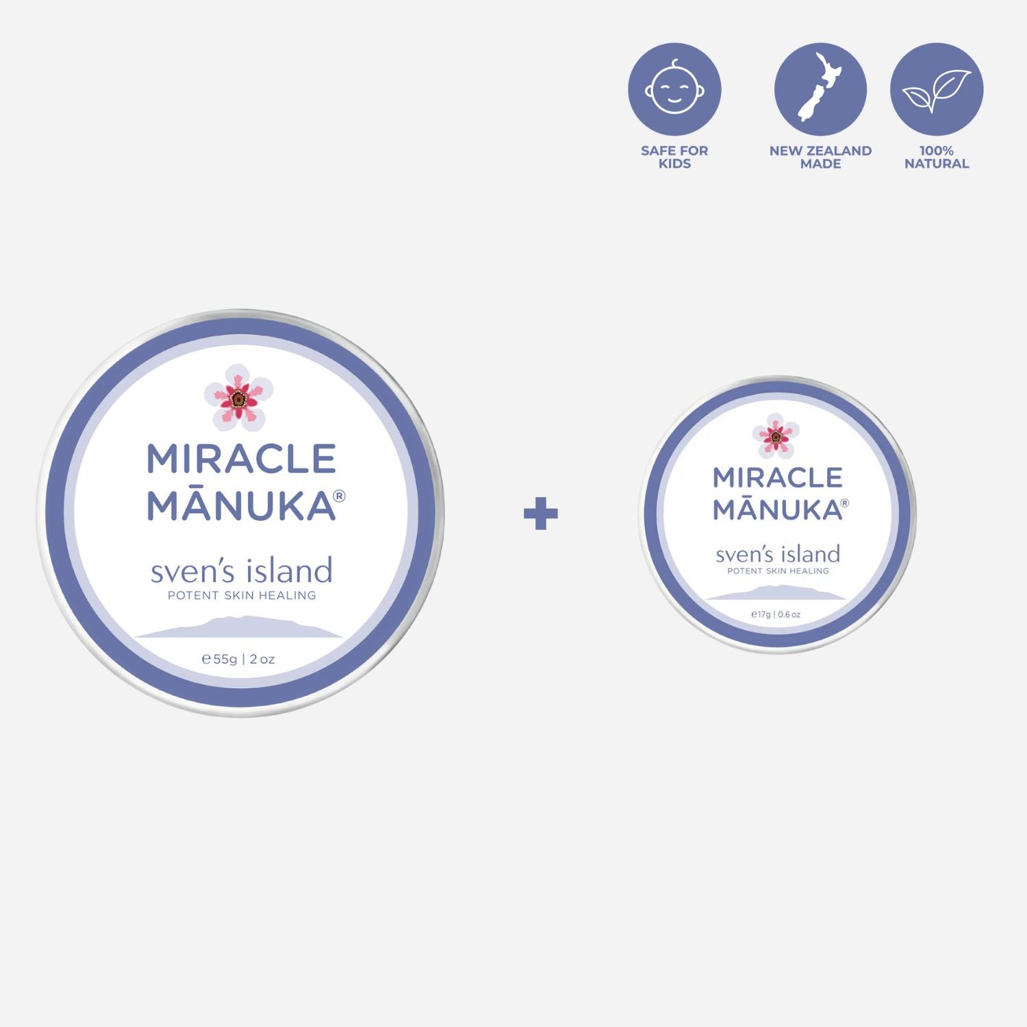 Miracle Manuka Bundle - Skin Repair Ointment 55gm tin and 17gm tin
