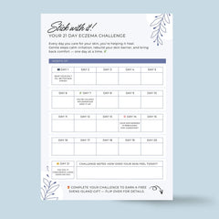Svens Island New Zealand 21-Day Eczema Challenge Tracker Printable Eczema Cream