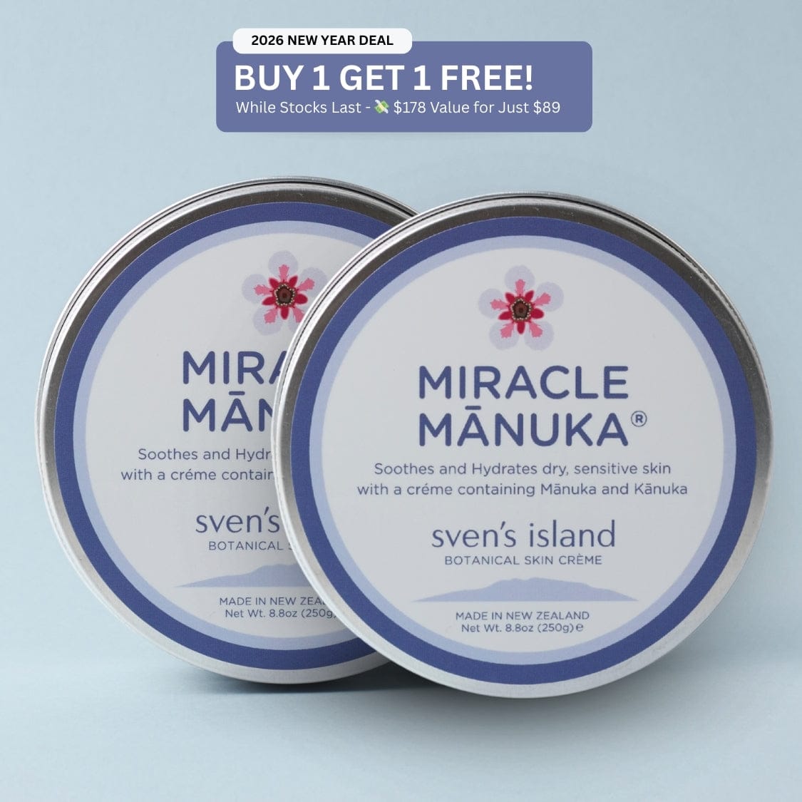 Miracle Manuka - Crème 250g BOGO