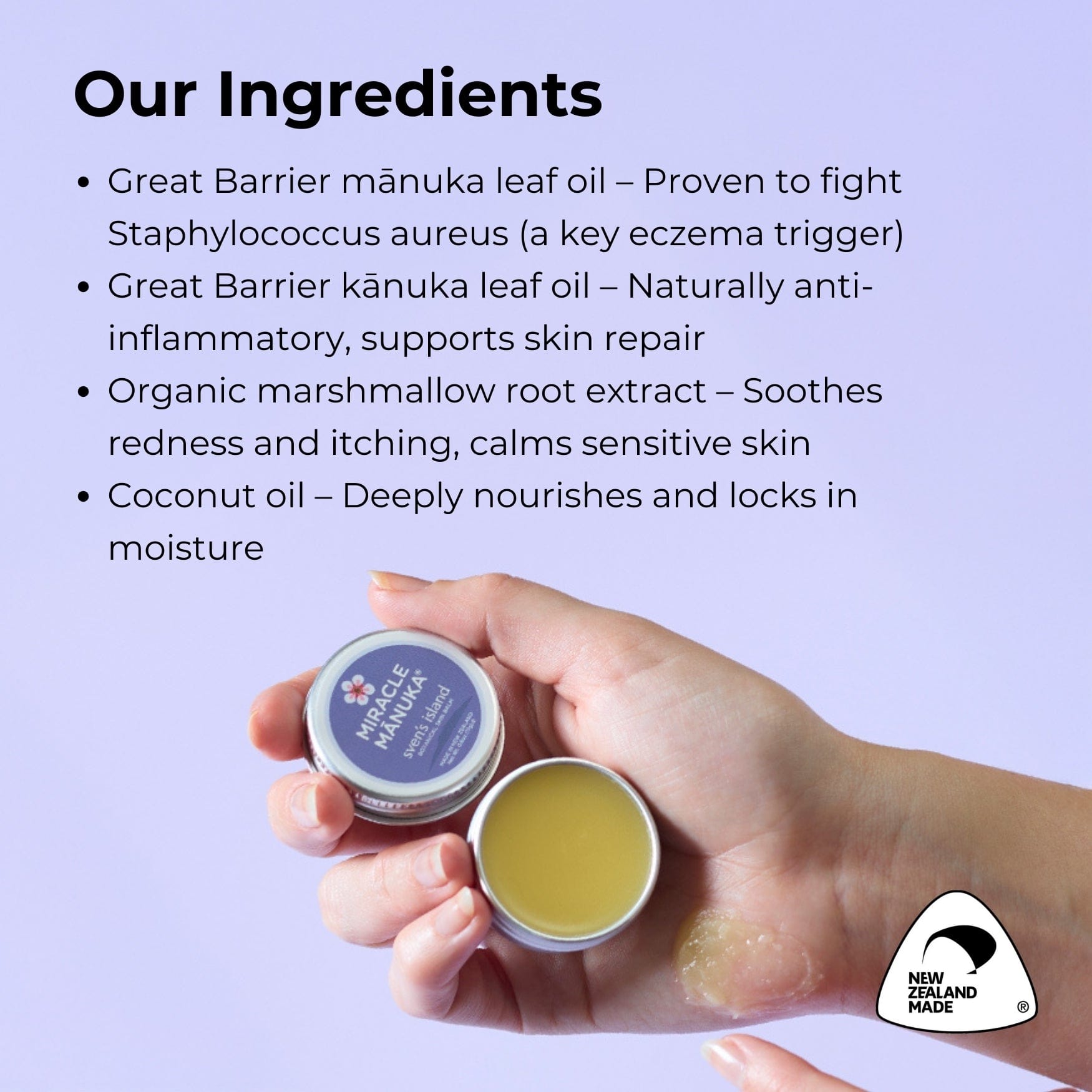Sven’s Island New Zealand Miracle Manuka - Skin Repair Ointment 17g Eczema Cream